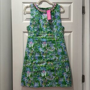 Lilly Pulitzer Green and Blue Patterned Dress